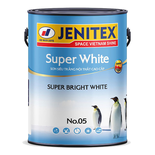 Sơn siêu trắng trần nội thất cao cấp 18L - Super White - Interior No.05